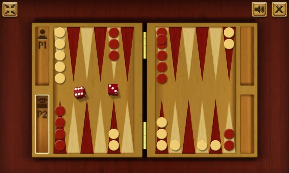 backgammon table